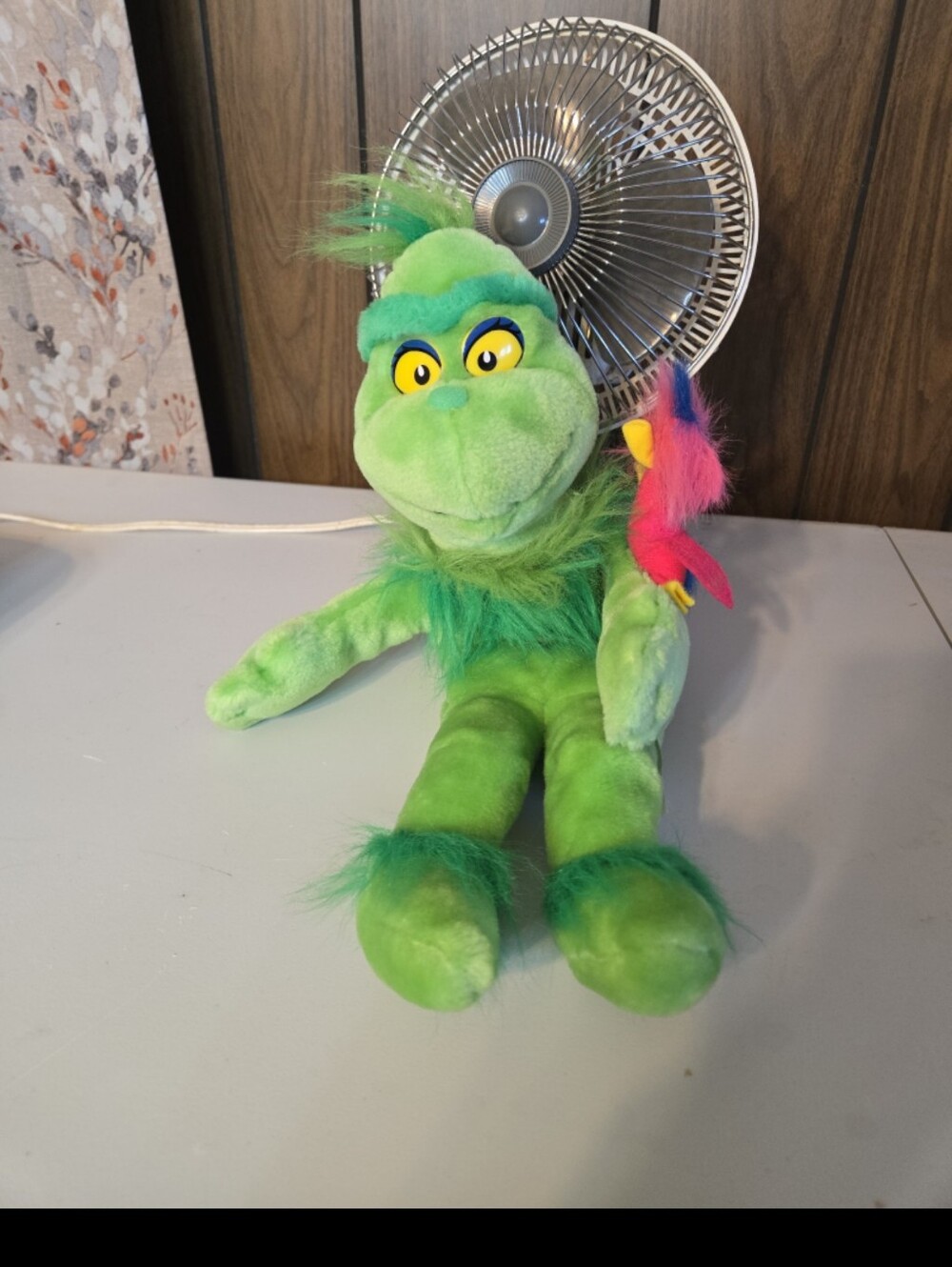 1997 Grinch and Whozit Plush Puppet Toy Stuffed Animal NWT 14”